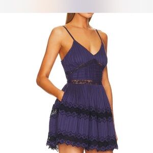 Loveshackfancy Cinnamon Dress in Midnight